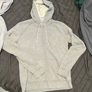 Light Grey Zip Up Hoodie
